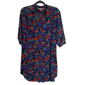 Tucker Floral Shirt Dress Size Small